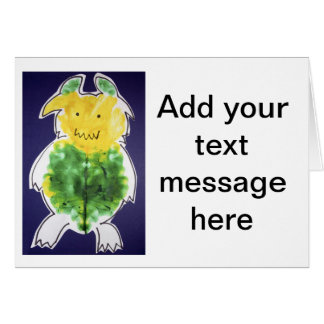 小さいモンスター-ポートレートのテンプレートのデザイン