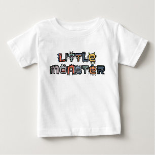 小さいモンスター-文字は落書きします(パステル) ベビーTシャツ