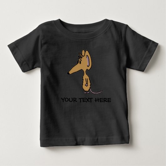 小さいラットのクリーパー ベビーTシャツ (正面)