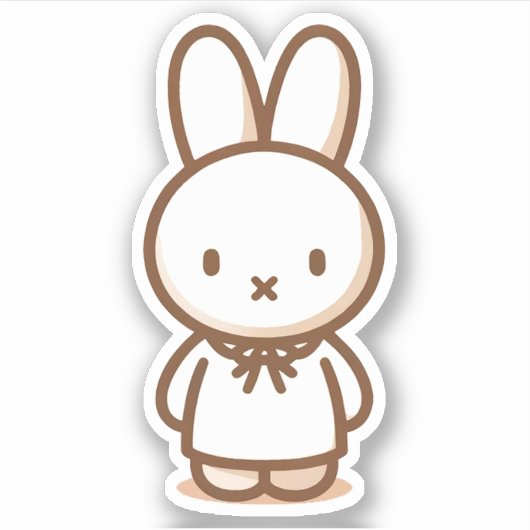 小さいラテのリボンカスタムドレスのカットのビニールステッカー シール (正面)