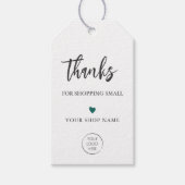 小さいラベル感謝していのショッピングの色 ギフトタグ (正面)