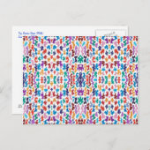 小さいランダムな図形数々のはがき ポストカード (正面/裏面)