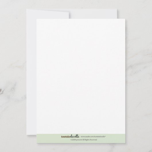 小さいレオのライオンのベビーシャワーの招待状5 x 7 招待状 (裏面)