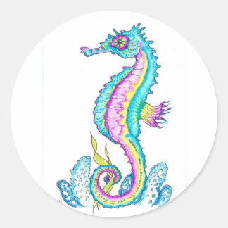 小さいロバ ラウンドシール