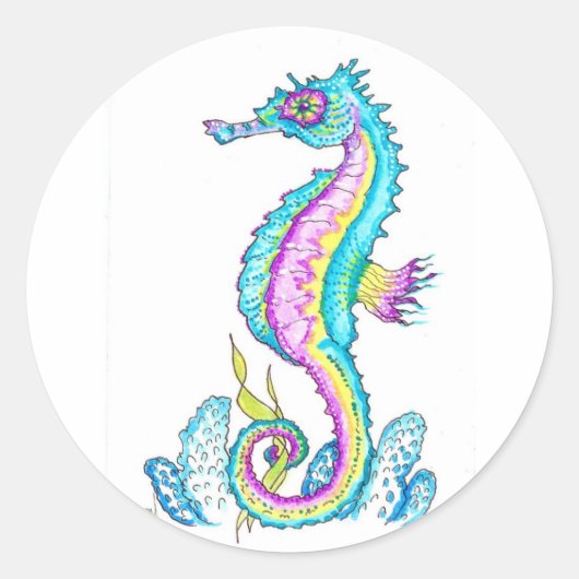 小さいロバ ラウンドシール (正面)