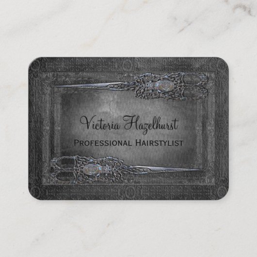 小さいロンドン市民の倍は美容師のあたりで切ります 名刺 (正面)