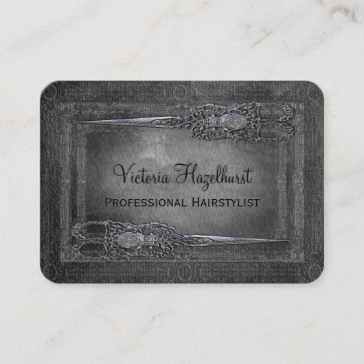 小さいロンドン市民の倍は美容師のあたりで切ります 名刺 (正面)