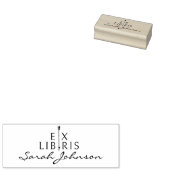 小さいヴィンテージアローモダンライブラーブック ラバースタンプ (押印)