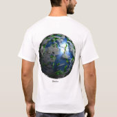 小さい世界のTシャツ Tシャツ (裏面)