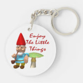 小さい事の格言を楽しんで下さい キーホルダー (裏面)