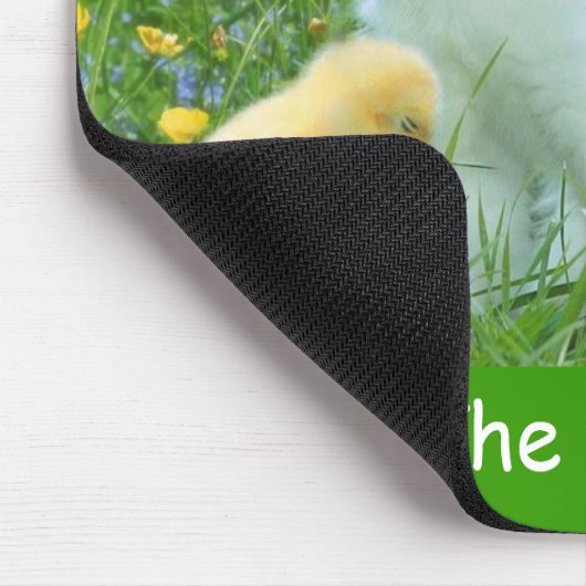 小さい事を楽しんで下さい マウスパッド (コーナー)