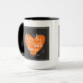 小さい事を楽しんで下さい マグカップ (正面左)