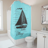 小さい事ポスターを楽しんで下さい シャワーカーテン (インサイチュ)