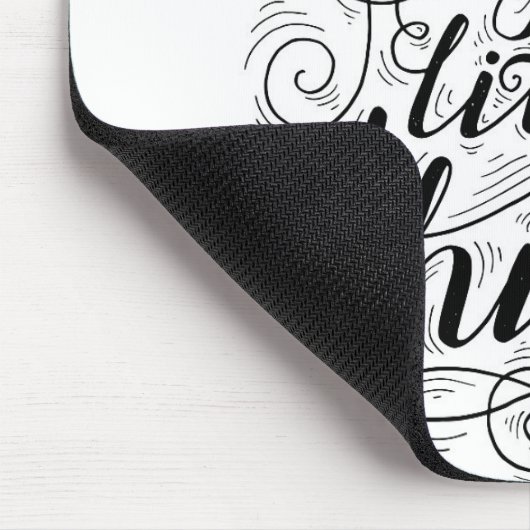 小さい事1を楽しんで下さい マウスパッド (コーナー)