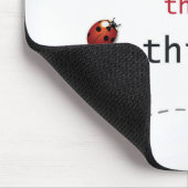 小さい事2を楽しんで下さい マウスパッド (コーナー)