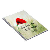 "小さい事"の個人的なジャーナル祝って下さい ノートブック (右側)