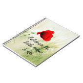 "小さい事"の個人的なジャーナル祝って下さい ノートブック (左側)