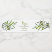 小さい人が赤ちゃんシャワーの途中にいる ペットボトルラベル (シングルラベル)