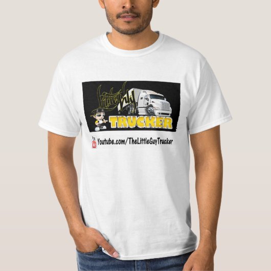 小さい人のトラック運転手のTシャツ Tシャツ (正面)