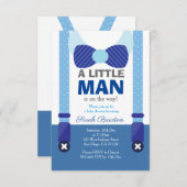 小さい人のベビーシャワーの招待カード 招待状 (正面/裏面)