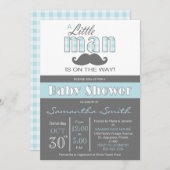 小さい人のベビーシャワーの招待状 招待状 (正面/裏面)