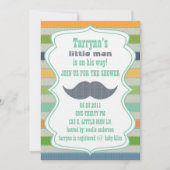 小さい人のベビーシャワー及び誕生日の招待状 招待状 (正面)