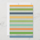 小さい人のベビーシャワー及び誕生日の招待状 招待状 (裏面)