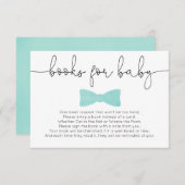 小さい人の男の子のベビーシャワーの水はベビーのために予約します エンクロージャーカード (正面/裏面)