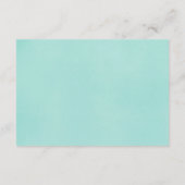 小さい人の男の子のベビーシャワーの水はベビーのために予約します エンクロージャーカード (裏面)