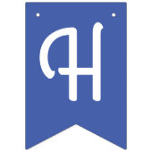 小さい人の男の子の第1誕生会 バンティングフラッグ (第2の旗)