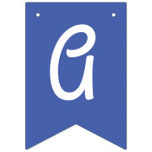 小さい人の男の子の第1誕生会 バンティングフラッグ (第3の旗)