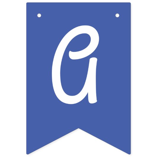 小さい人の男の子の第1誕生会 バンティングフラッグ (第3の旗)