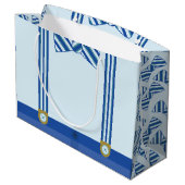 小さい人の男の子の第1誕生会 ラージペーパーバッグ (裏面アングル)