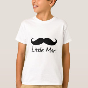 小さい人の髭のシェブロンのかわいい男の子 Tシャツ
