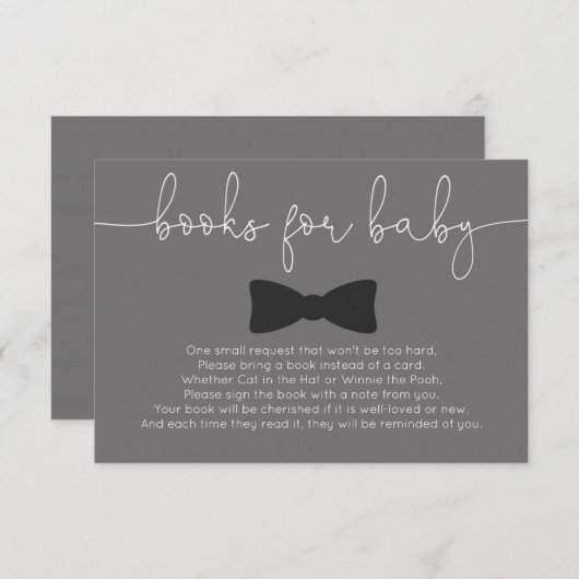 小さい人の髭の男の子のベビーシャワーはベビーのために予約します エンクロージャーカード (正面/裏面)