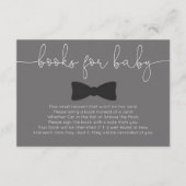 小さい人の髭の男の子のベビーシャワーはベビーのために予約します エンクロージャーカード (正面)