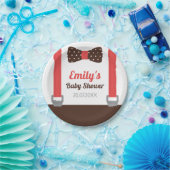 小さい人のBowtieの男の赤ちゃんのシャワーの紙皿 ペーパープレート (パーティー)