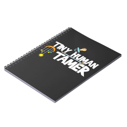 小さい人間の飼いならされた-おもしろいな託児所の先生かお母さん ノートブック (左側)