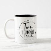 小さい人間の飼いならされた ツートーンマグカップ (左)