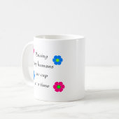 小さい人間を1個のコップ一度に育てます コーヒーマグカップ (正面左)