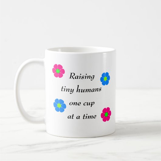 小さい人間を1個のコップ一度に育てます コーヒーマグカップ (左)