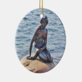 小さい人魚のコペンハーゲンの円のオーナメント セラミックオーナメント (右)