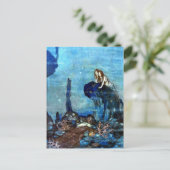 小さい人魚のヴィンテージの芸術の郵便はがき2 ポストカード