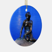 小さい人魚の彫像、コペンハーゲン、デンマーク セラミックオーナメント (右)