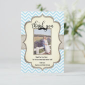 小さい人|の髭のテーマはベビーシャワー感謝していしています サンキューカード (スタンド正面)