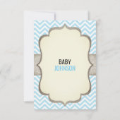 小さい人|の髭のテーマはベビーシャワー感謝していしています サンキューカード (裏面)