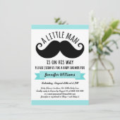 小さい人、水の青い髭のベビーシャワー 招待状 (スタンド正面)