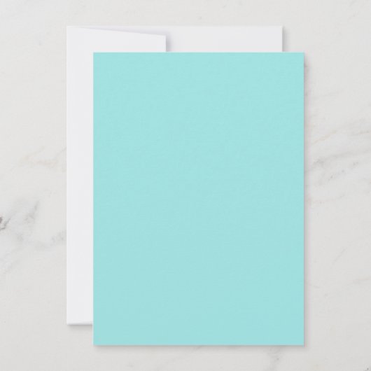 小さい人、水の青い髭のベビーシャワー 招待状 (裏面)