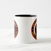 小さい円のJujitsuのコーヒー・マグ ツートーンマグカップ (中央)