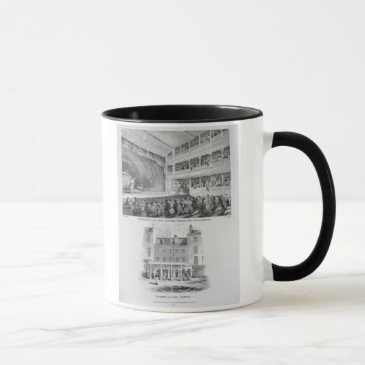 小さい劇場のインテリア、LondoのHaymarket マグカップ (右)